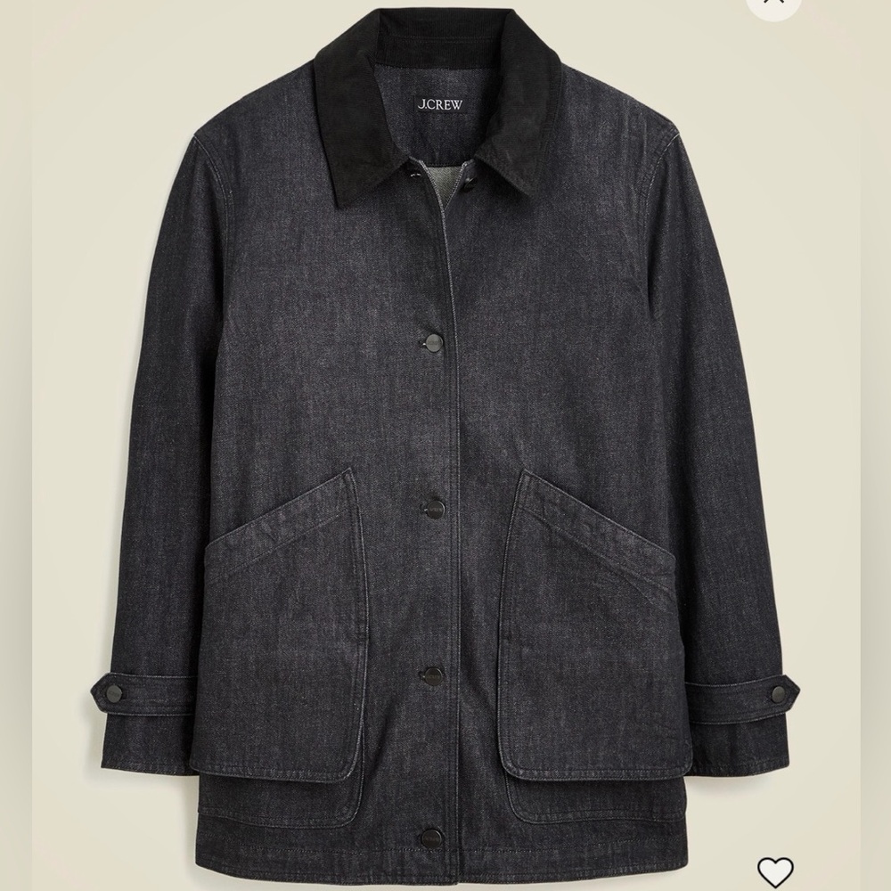 J. Crew Denim Barn Jacket Black M